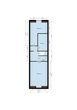 Floorplan - Rijkebuurtstraat 11A, 4611 GZ Bergen op Zoom